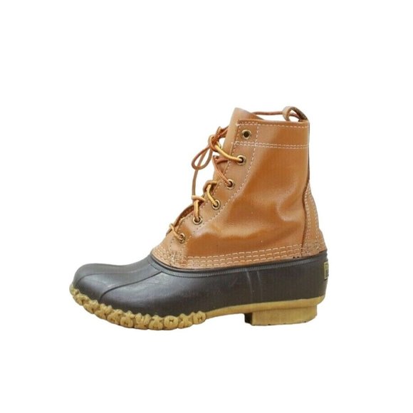 L.L. Bean Shoes - LL Bean Women's 8" Thinsulate Lined Brown Leather Waterproof Duck Boots Size 6 M